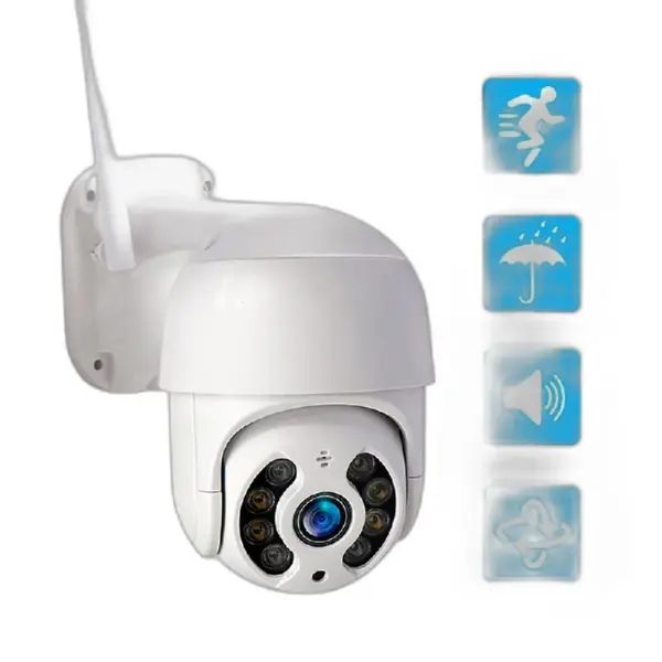 Cftv Wlw Camera Smart Wifi Full Hd Speed Dome 4x Zoom Abq-a8 - 1