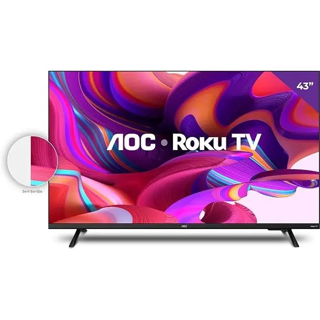 Smart Tv 43" Full HD Com Roku Tv 43s5135/78g Aoc Bivolt - 1