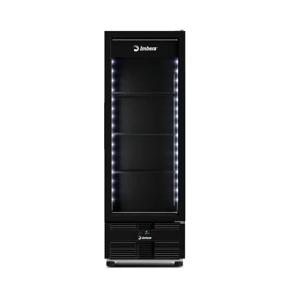 Congelador Vertical Imbera 597 Litros Porta de Vidro Full Black EVZ21 Max (220, Volts)