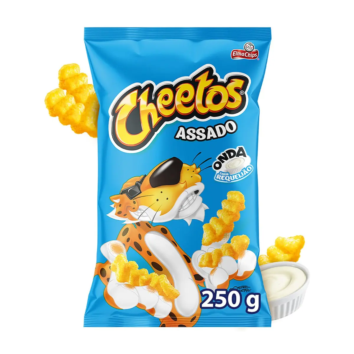 Cheetos Salgadinho de Milho Onda Sabor Requeijão 250g | Salgadinho de milho | Snack de milho | Sabor requeijão