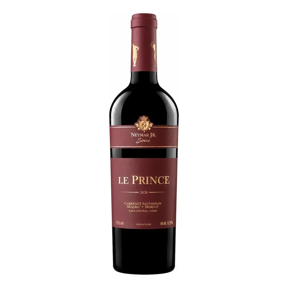 Vinho Chileno Le Prince Neymar Jr 750ml (Red Blend) | Vinho Branco, Origem Chile, Garrafa 750ml