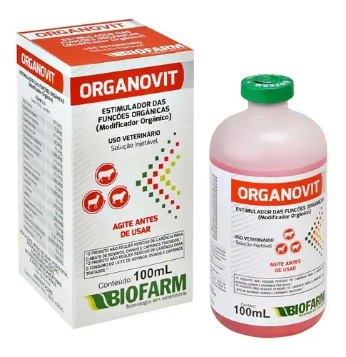 Biofarm organovit modificador orgânico engorda bolvino 100ml