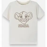 camiseta baby simba bege