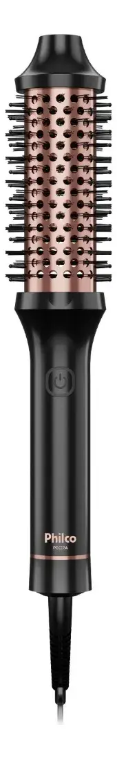 Escova modeladora philco pec17a Revestimento cerâmica bivolt Preto