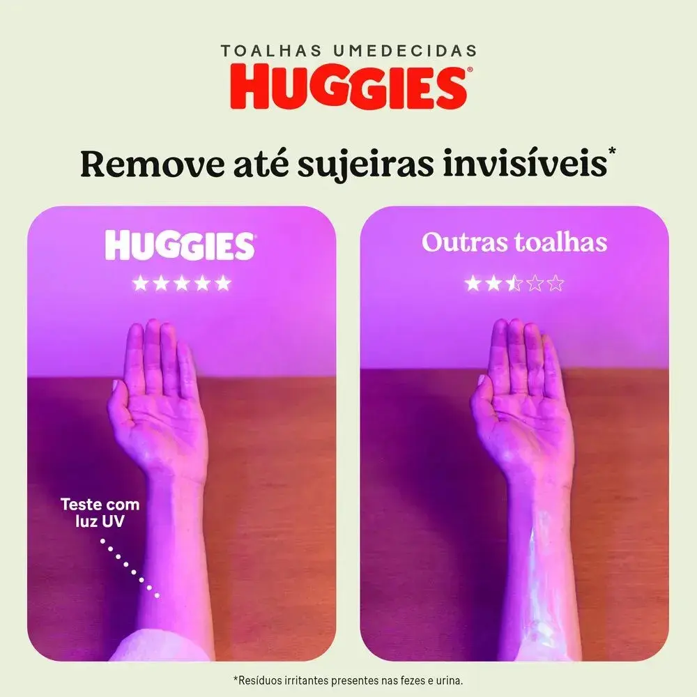Huggies Lenços Umedecidos Higiene Superior Limpam 2x Mais 48 Un thumbnail 4