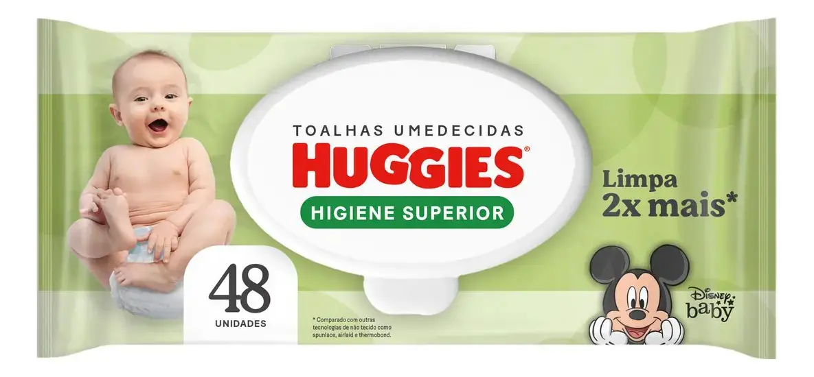 Huggies Lenços Umedecidos Higiene Superior Limpam 2x Mais 48 Un thumbnail 10