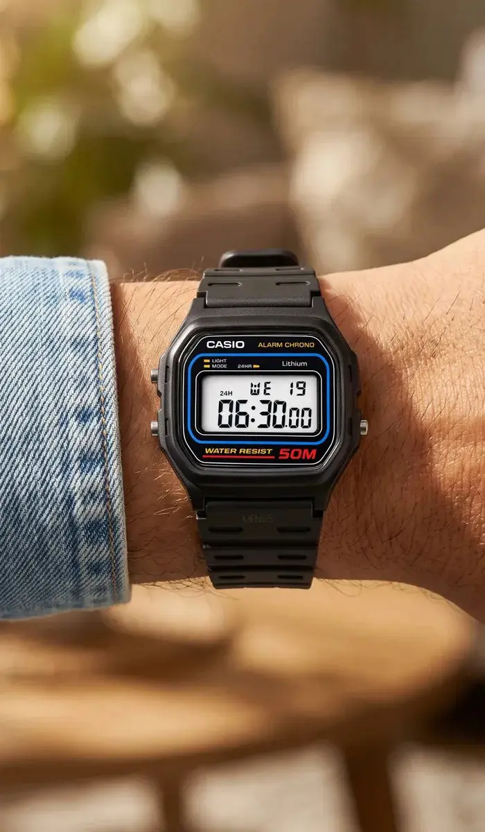 Relógio Digital Casio W-59 50m à Prova d'Água thumbnail 6