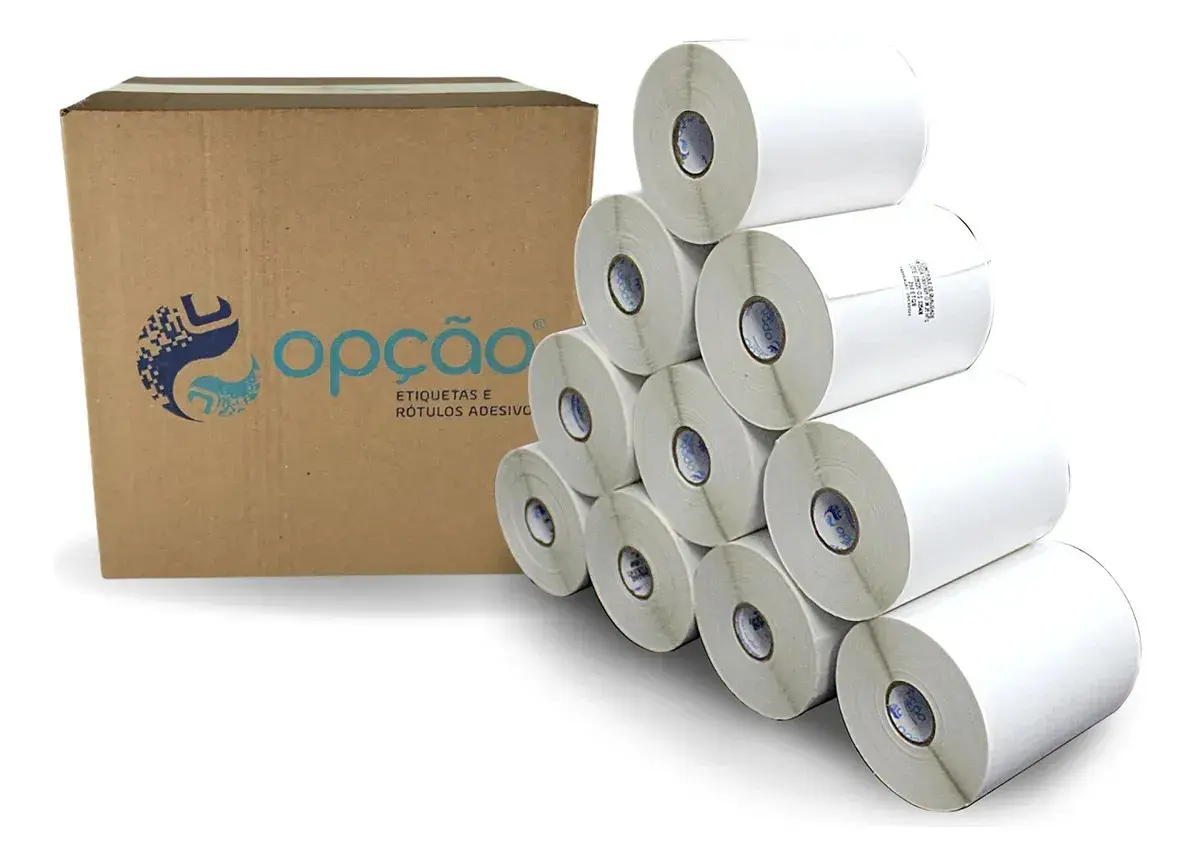 Etiqueta Térmica 100x150 de 800 Folhas para Zebra, Elgin e Argox (Kit 4 Rolos)