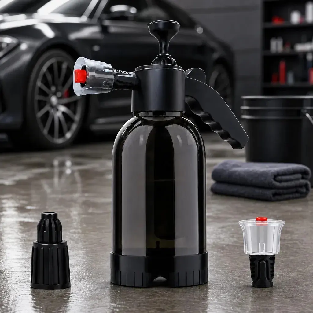 Pulverizador Manual Snow Foam 2L com 2 Bicos, Espumador de Pressão, Carro, Moto, Bicicleta, Rodas, Casa e Jardim Hardline