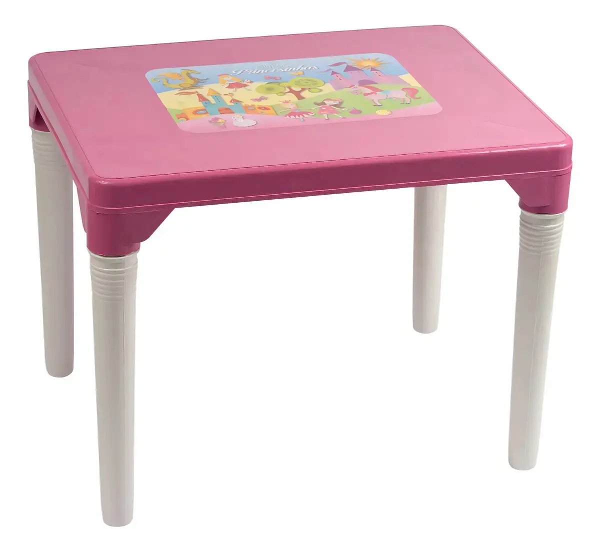 Mesa Infantil Atividades Plástico 2 Cadeiras Rosa Kids Baby Hercules thumbnail 2