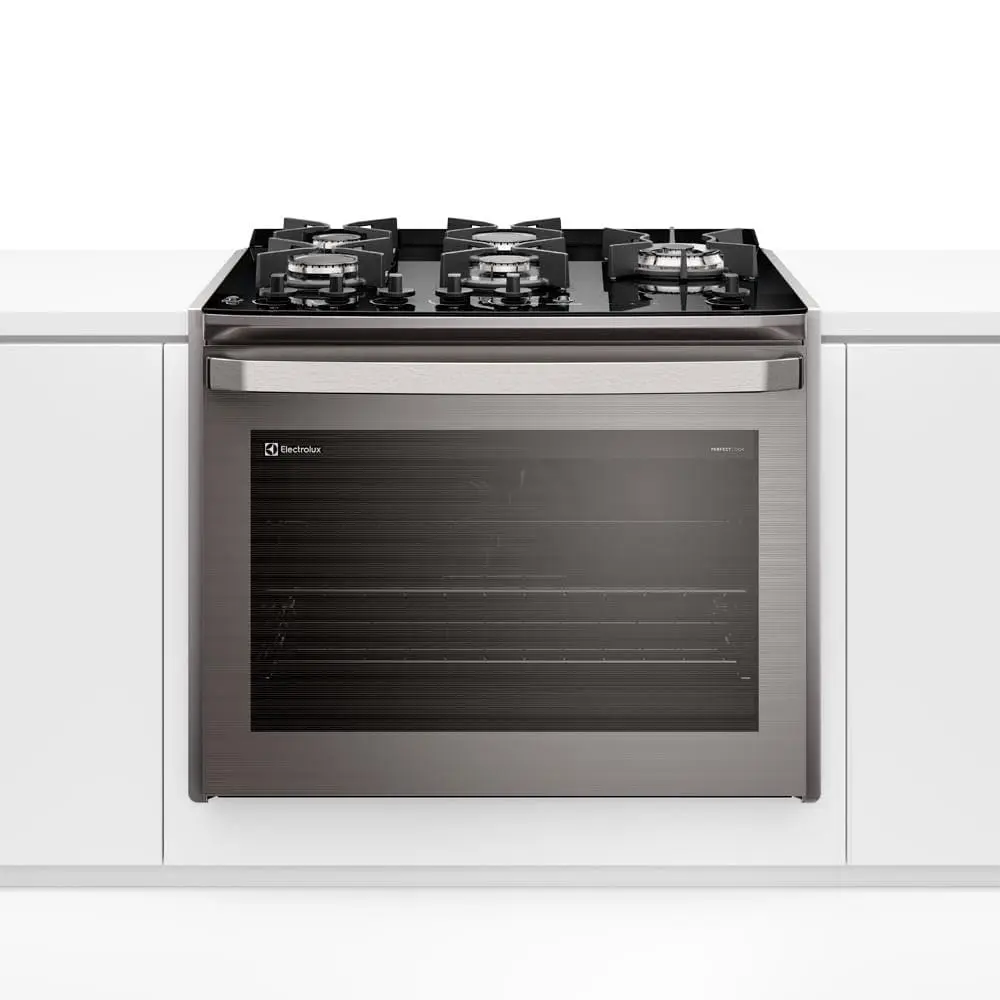 Fogão de Embutir Electrolux de 05 Bocas Experience com Mesa Vidro e Grill Cinza - FE5EG (110V, Volts)