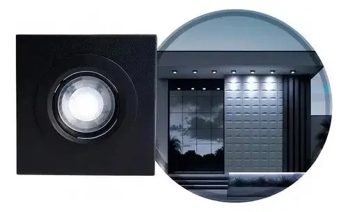 Spot Luminária Slim Sobrepor De Teto Beiral Fachada Em Alumínio Led 7w Branco Frio Externo E Interno Starlumen St3250 - Preto