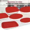 Conjunto de Assadeiras Marinex em Vidro com Tampa – 6 Peças - 1