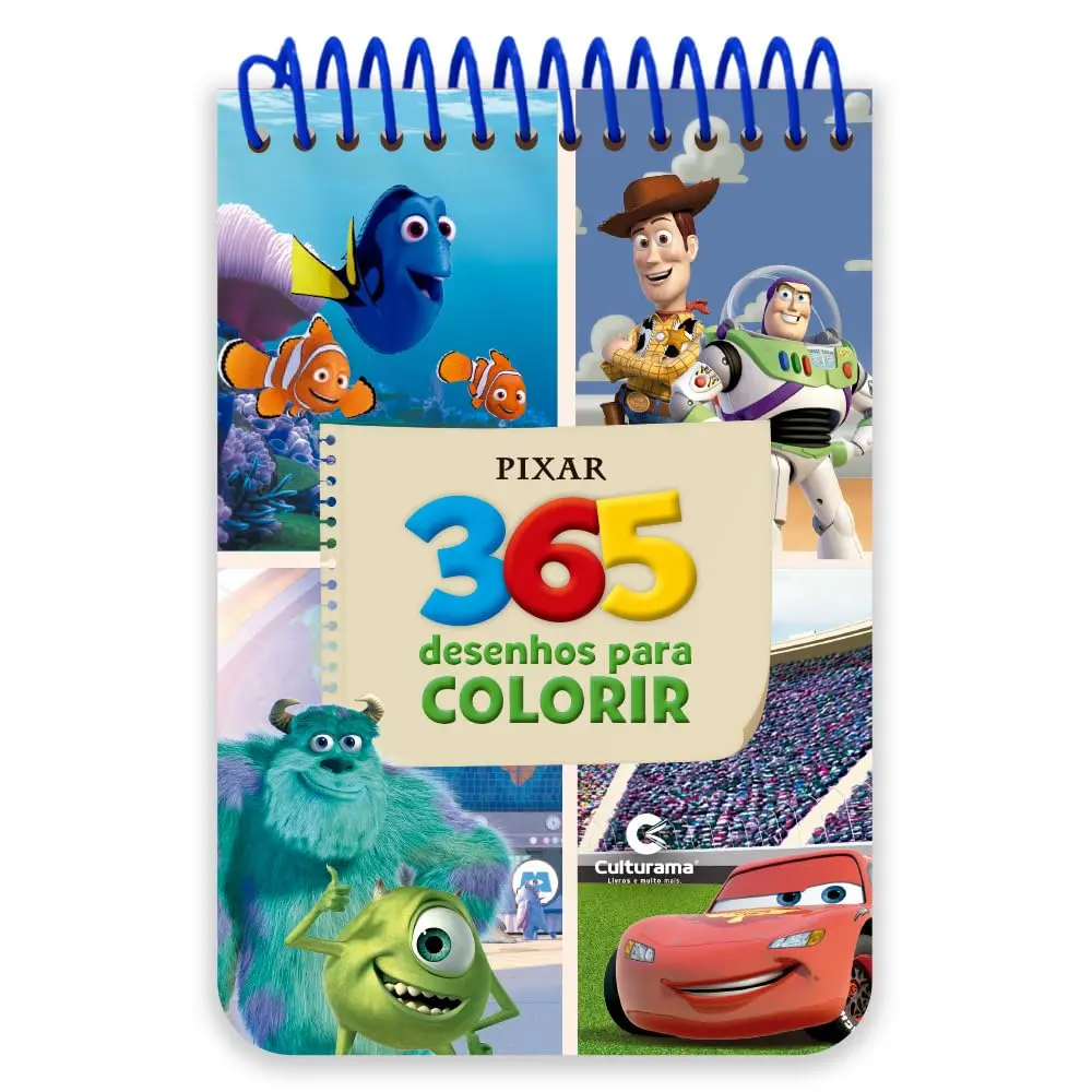 365 Desenhos Para Colorir Pixar Com Espiral