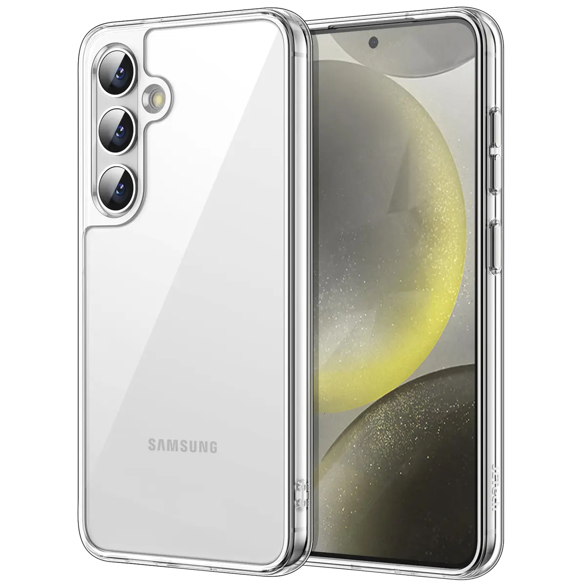 JETech Capa para Samsung Galaxy S24, Anti-Amarelamento, Claro | Proteção À Prova de Choque, Parte Traseira Rígida Resistente a Riscos, Bumper de TPU Transparente Durável