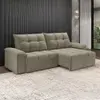 Sofá 4 Lugares Luizzi Besthouse Califórnia Slim Soft Castor