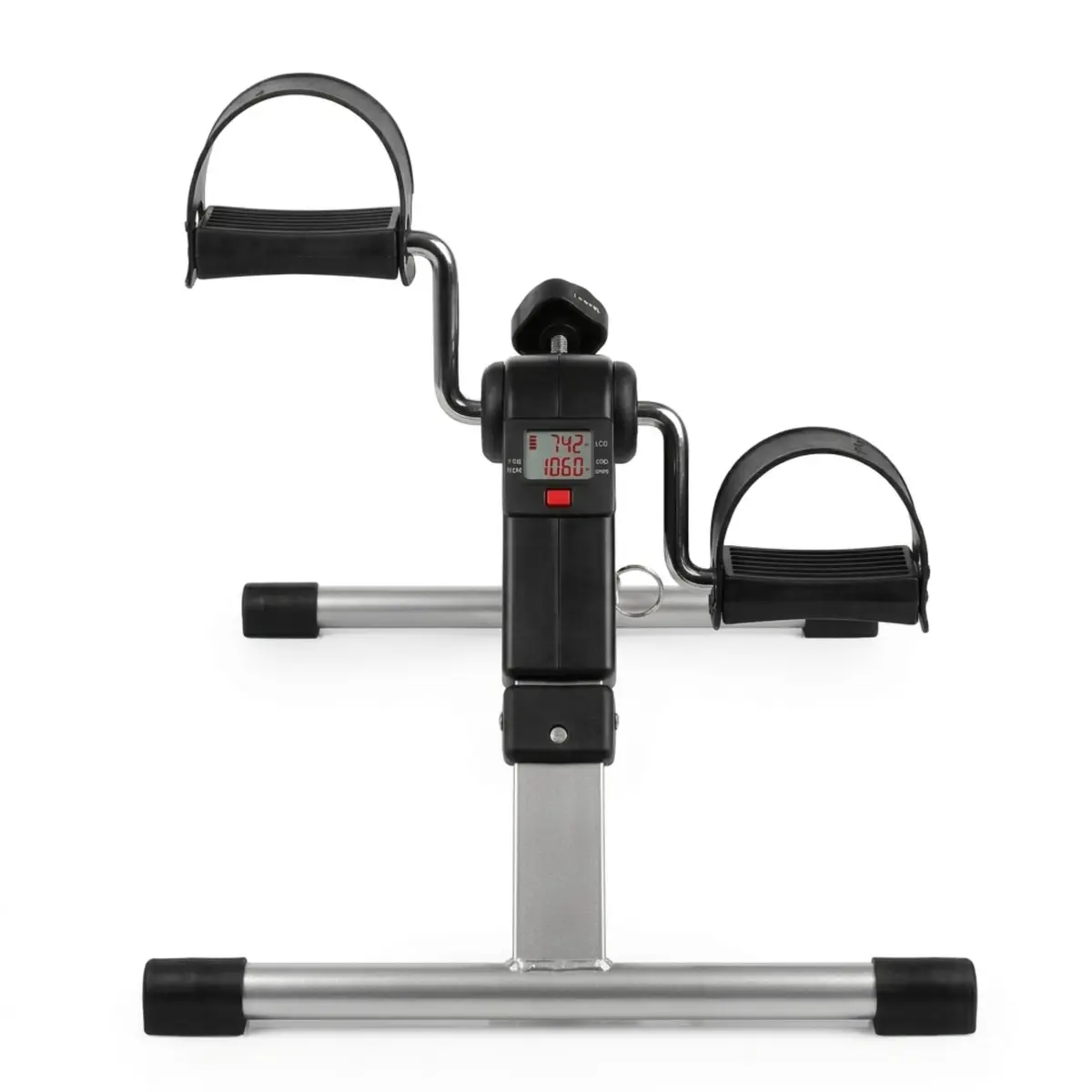 Mini Bike Ergométrica Portátil com Monitor Digital, Pedal Exercitador para Pernas e Braços, Resistência Ajustável, Compacta para Casa e Escritório