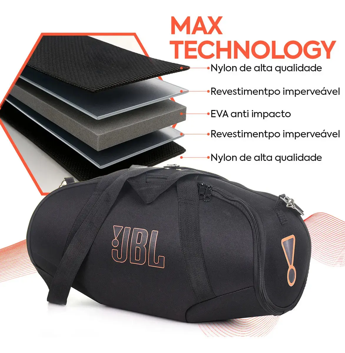 Bolsa Case Capa Compatível Jbl Boombox 4 Lançamento Premium thumbnail 4