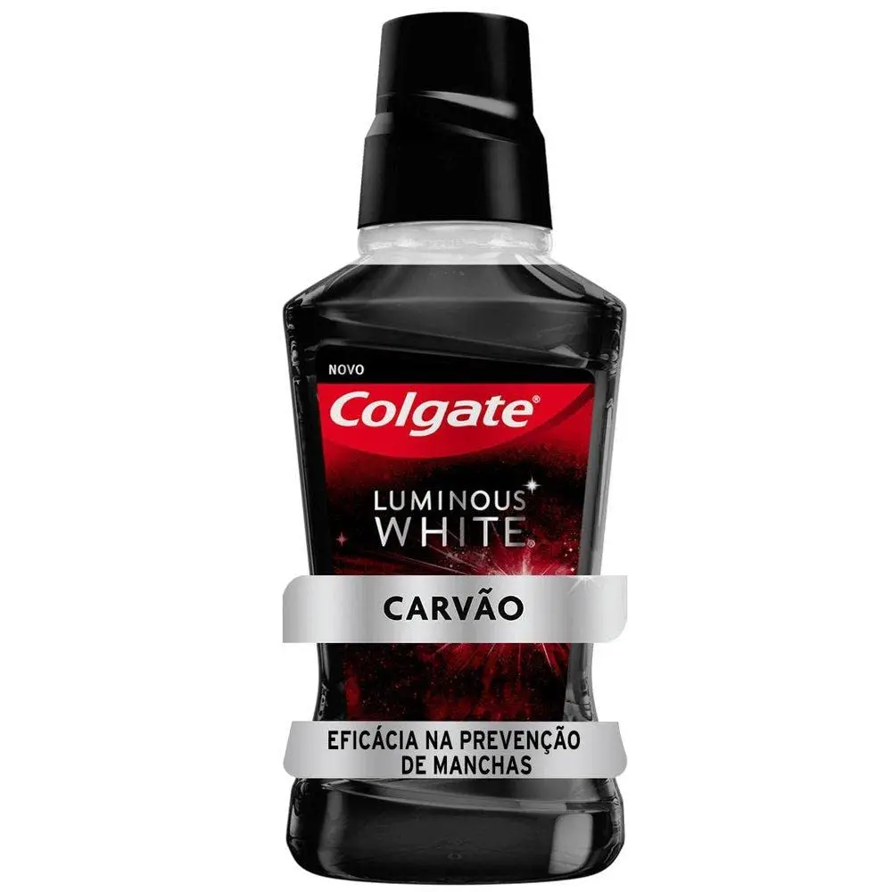 Enxaguante Bucal Colgate Luminous White com Carvão, 1L | Para Clareamento