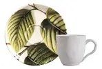 Conjunto 6 xícaras e pires de café Bio Éden - 1