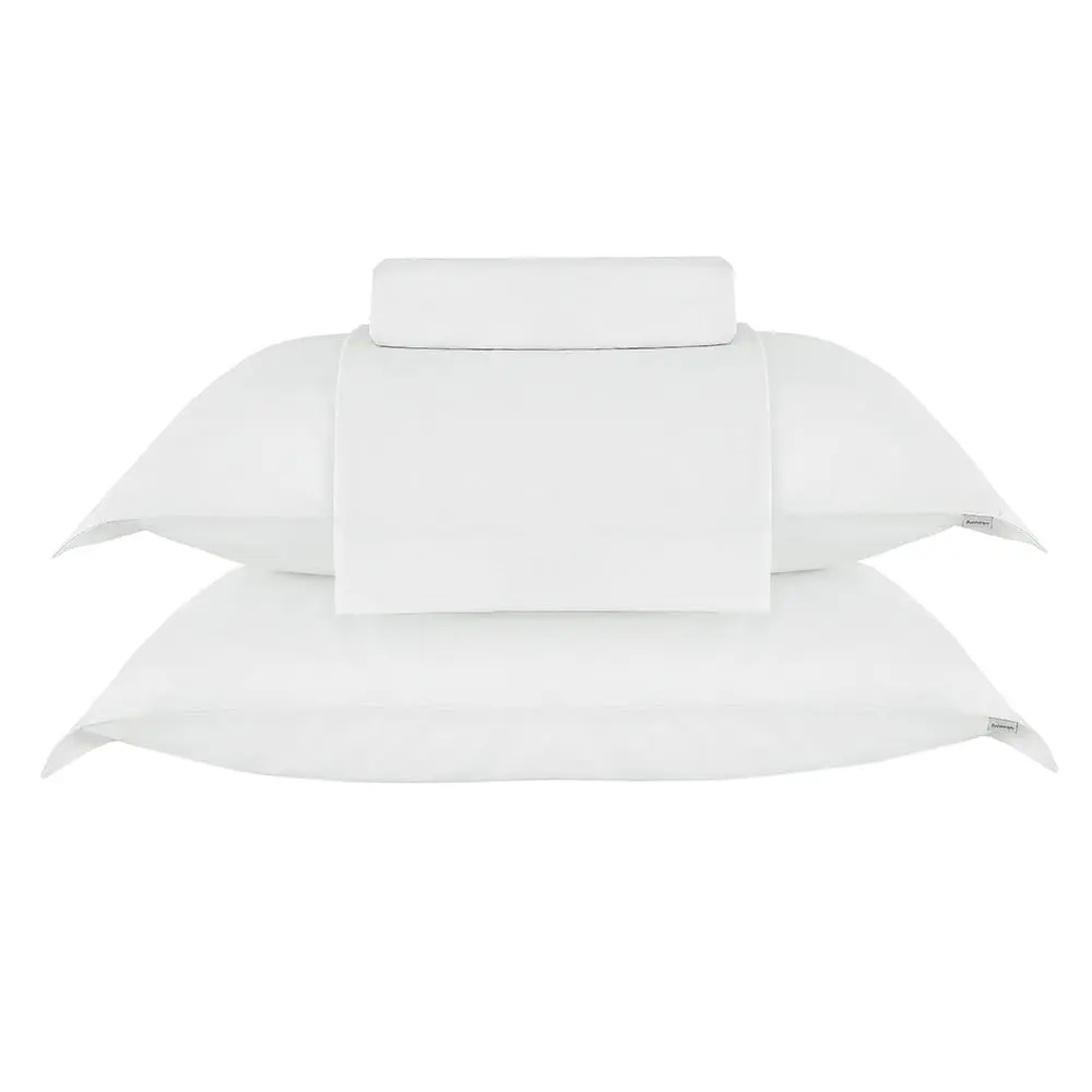 Buddemeyer Jogo de Cama Casal Soft Cotton 100% Algodão Prata 4 Peças