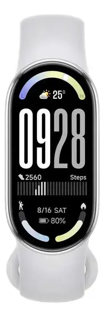 Xiaomi Smart Band 10 Silver - Amoled 1.72 1500 nits, bateria de 21 dias, mais de 150 esportes, natação de 5 atm