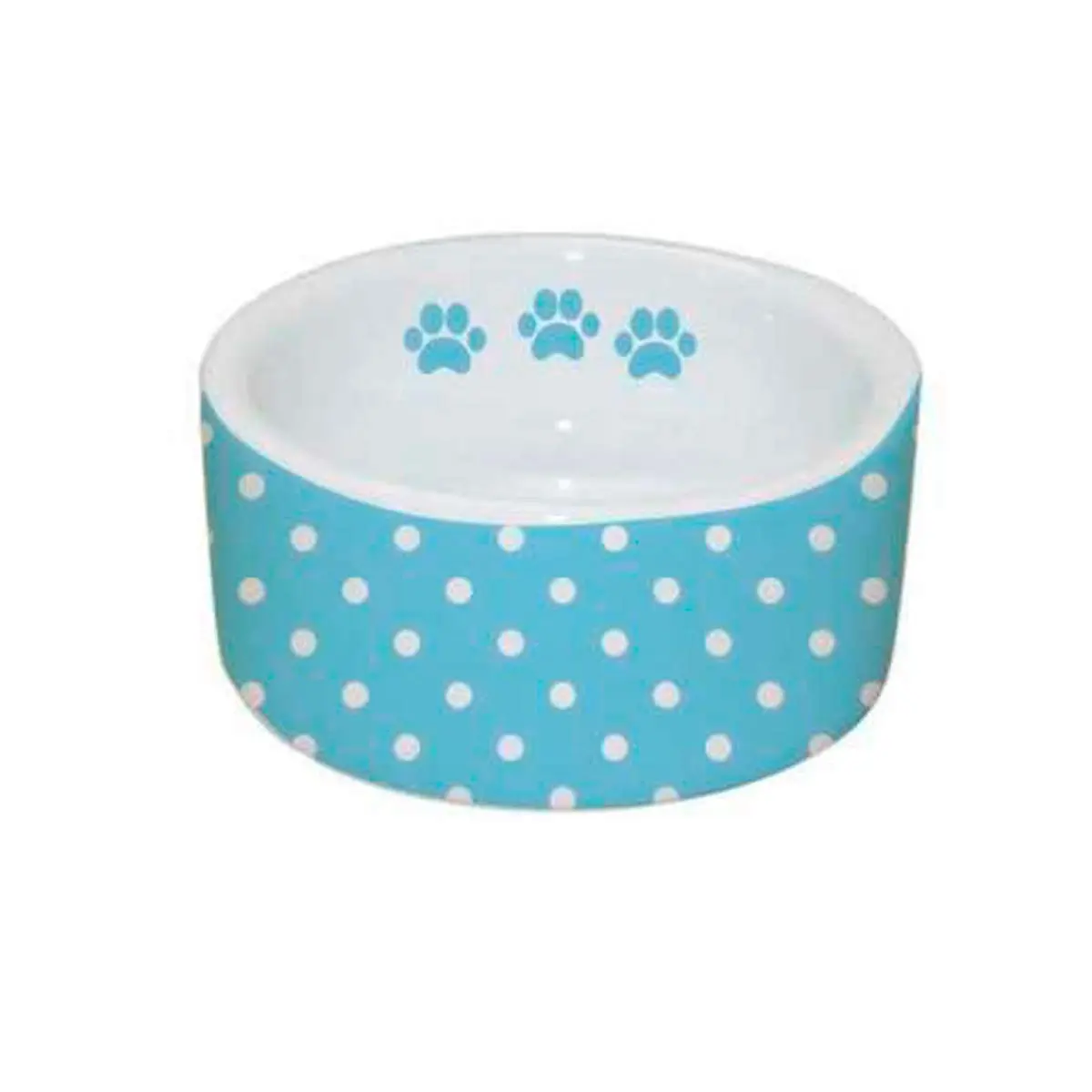 SS Pets Comedouro Porcelana Azul 450Ml Para Cães