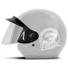 Capacete Aberto Liberty 3 Branco Tam 56 Visor Espelhado - 1