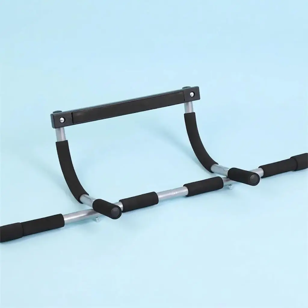 Barra fixa ajustável sem furos para porta em aço reforçado multifuncional treino musculação exercícios de costas braços abdômen em casa