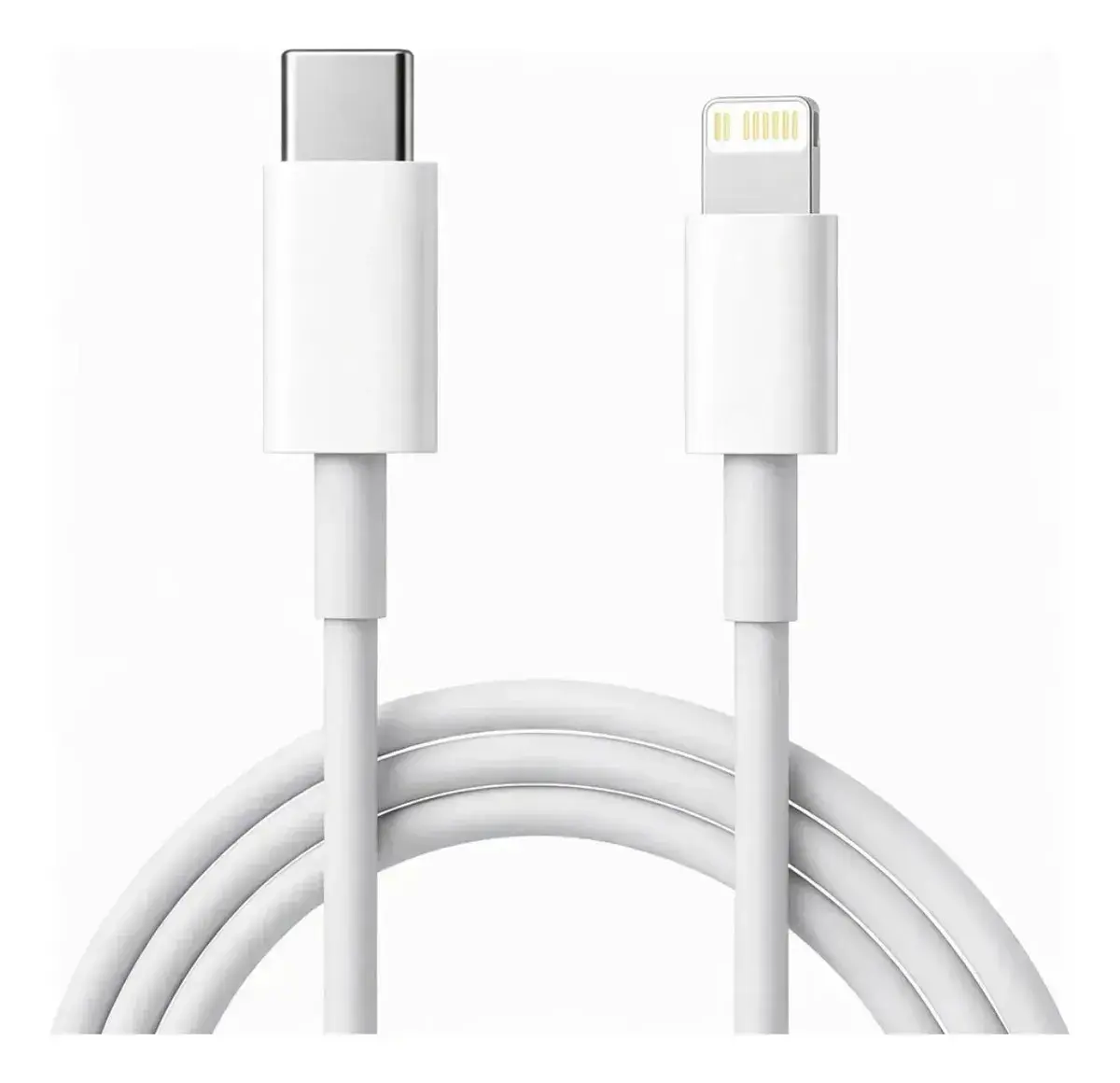 Cabo Carregador Tipo-C Compativel Com iPhone 6 7 8 X Xr Xs 11 12 13 14 Pro Max Plus Turbo Tipo C Branco