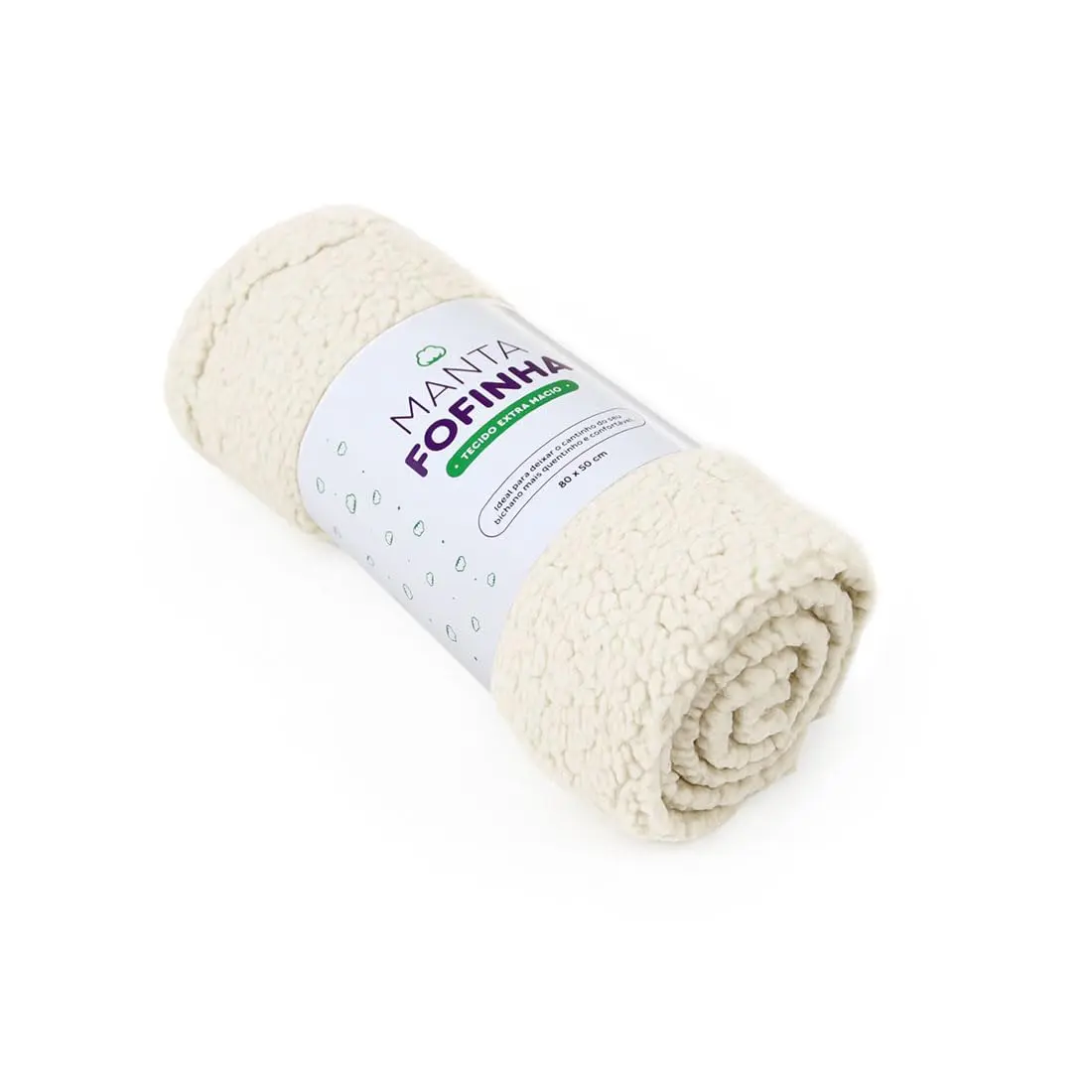 Manta Cobertor Carneirinho Extra Macia para Cães ou Gatos Creme Gatton - 1