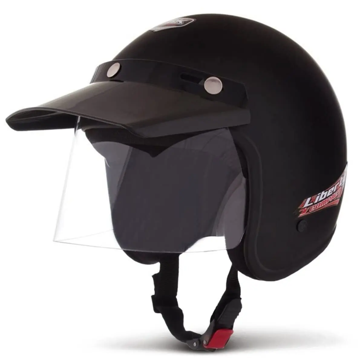 Pro Tork Capacete Liberty Compact, Preto Fosco, Tam. 58