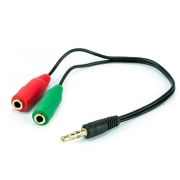 Cabo P3 Macho 2 P2 20cm Para Fone De Ouvido - 1