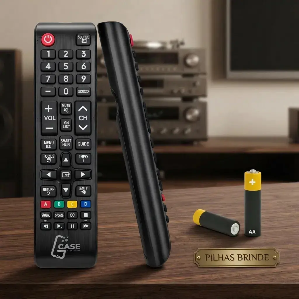 Controle Remoto para TV Samsung Smart Hub Universal com Pilhas Gcase Acessorios thumbnail 3