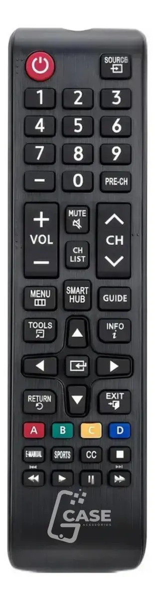 Controle Remoto para TV Samsung Smart Hub Universal com Pilhas Gcase Acessorios thumbnail 10