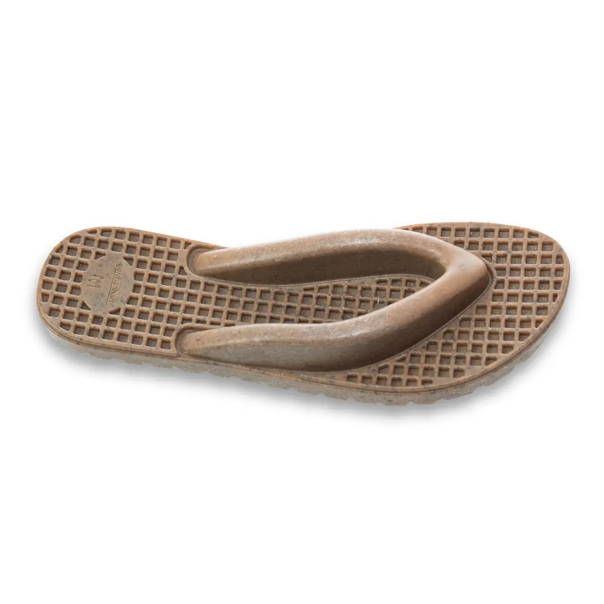 Germanhart Brinquedo Chinelo Mordedor para Cães, Feito de Fibra de Coco, Resistente, 1 Unidade, Tamanho G, Marrom