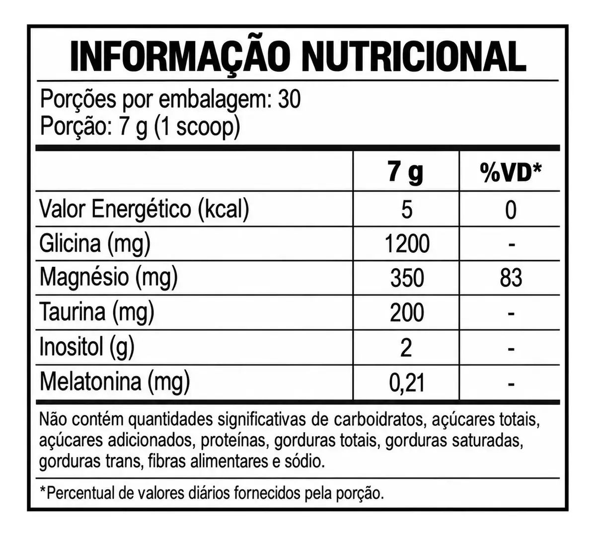 Mineral/Vitamina Bodyaction Nutri Science Magnésio E Inositol Taurina Melatonina 210g em pó sabor Maracujá x 210g thumbnail 3