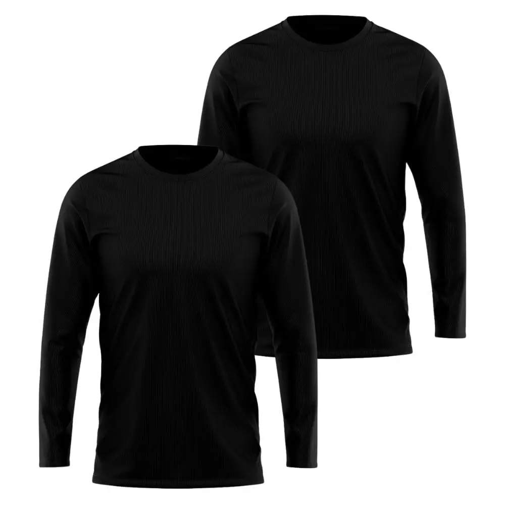 Kit 2 Camisetas Manga Longa Segunda Pele Masculina Academia