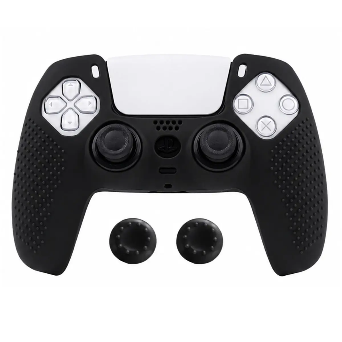 Capa Protetora Silicone Premium Antiderrapante Com Grips Compatível com Controle Playstation Ps5