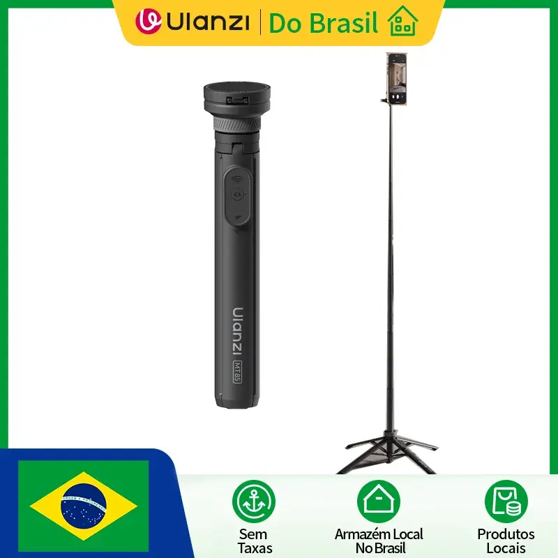Ulanzi MT85 1.5M Magsafe Tripé Automático Selfie Stick para Iphone 17 16 15 Android Tripé de Telefone Dobrável para Celular Vlog Live - 1