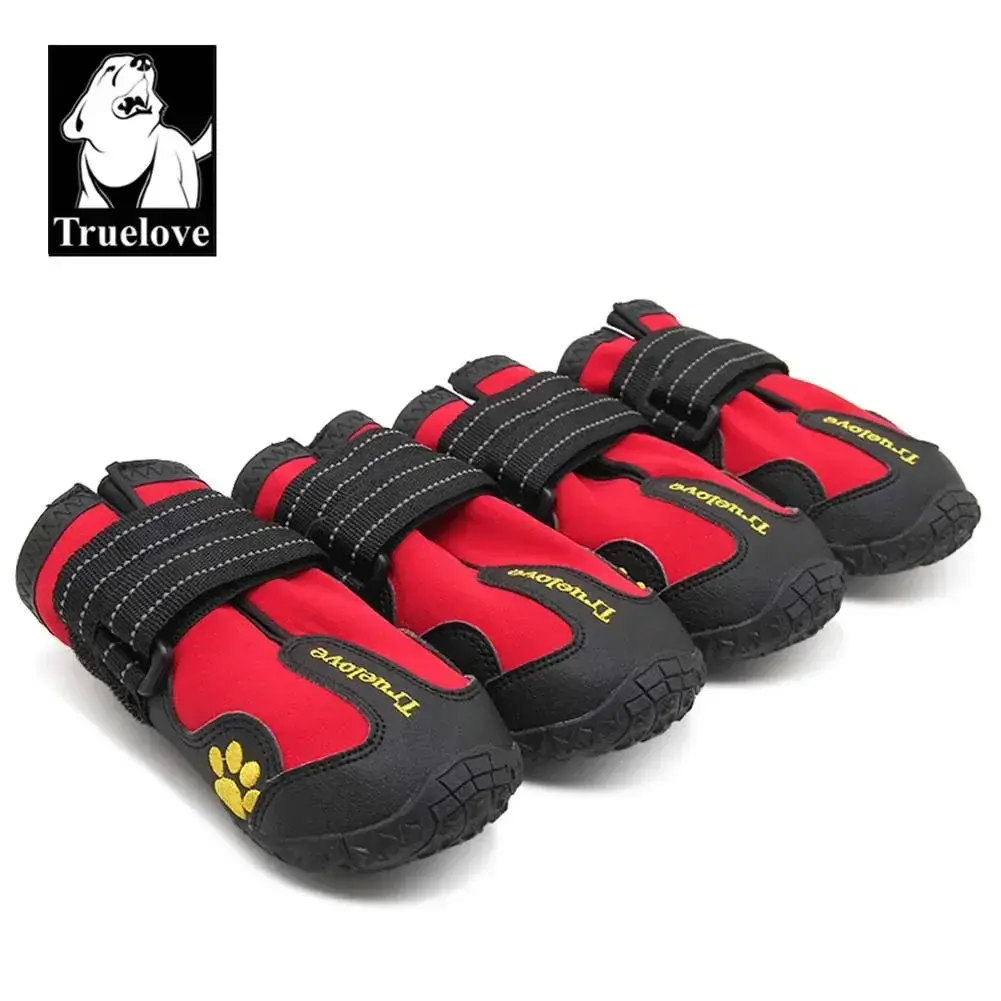 Truelove sapatos para cães, botas de chuva antiderrapantes à prova d'água, neve quente, reflexiva para treinamento esportivo de animais de estimação pequenos, médios e grandes, tls3961 - 1