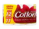 Papel Higiênico Cotton Duplo Neutro 12 Unidades