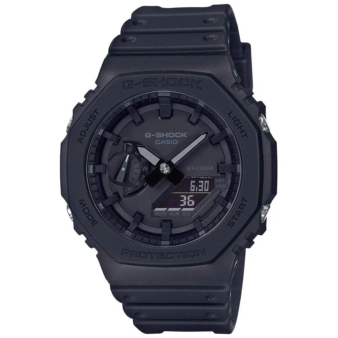 Relógio de Pulso Masculino Casio G-Shock Anadigi GA-2100-1A1DR.