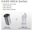 [R$ 3,33 Moedas] Volme 30w duplo usb c carregador de carro tipo c  - 1
