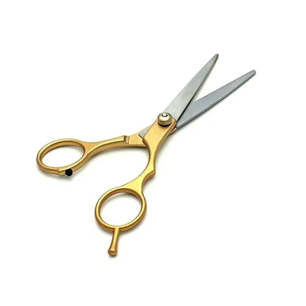 Tesoura de Corte de Cabelo Profissional 6 Polegadas Aço Inoxidável Para Barbearia e Uso Doméstico Cabelereiro e Barbeiro (Ouro) - 1
