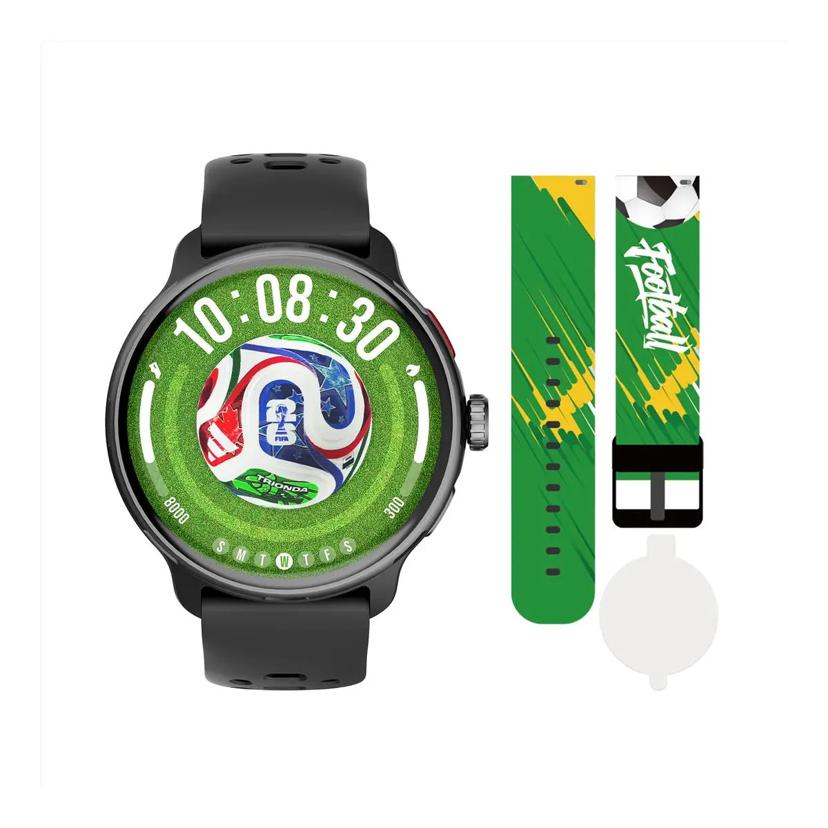 Bettdow SmartWatch GPS, Relogio Smartwatch Feminino, 1,43 inch HD AMOLED | chamada Bluetooth, Esportivos relógio com voz por IA, Compatível com Android iOS, 2 Pulseiras (preto) - 1