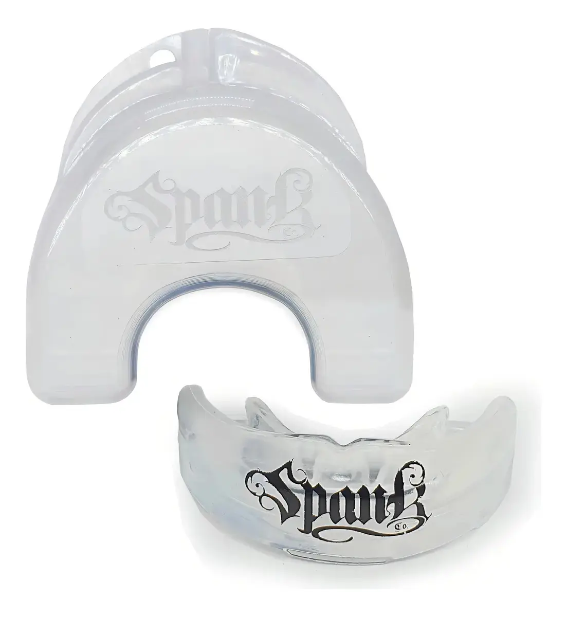 Spank Protetor Bucal Profissional Moldável com Estojo TRANSPARENTE - Boxe - Muaythai - Jiu-Jitsu - MMA - Kickboxing - Futebol - Basquete - Bruxismo - Esporte de Contato