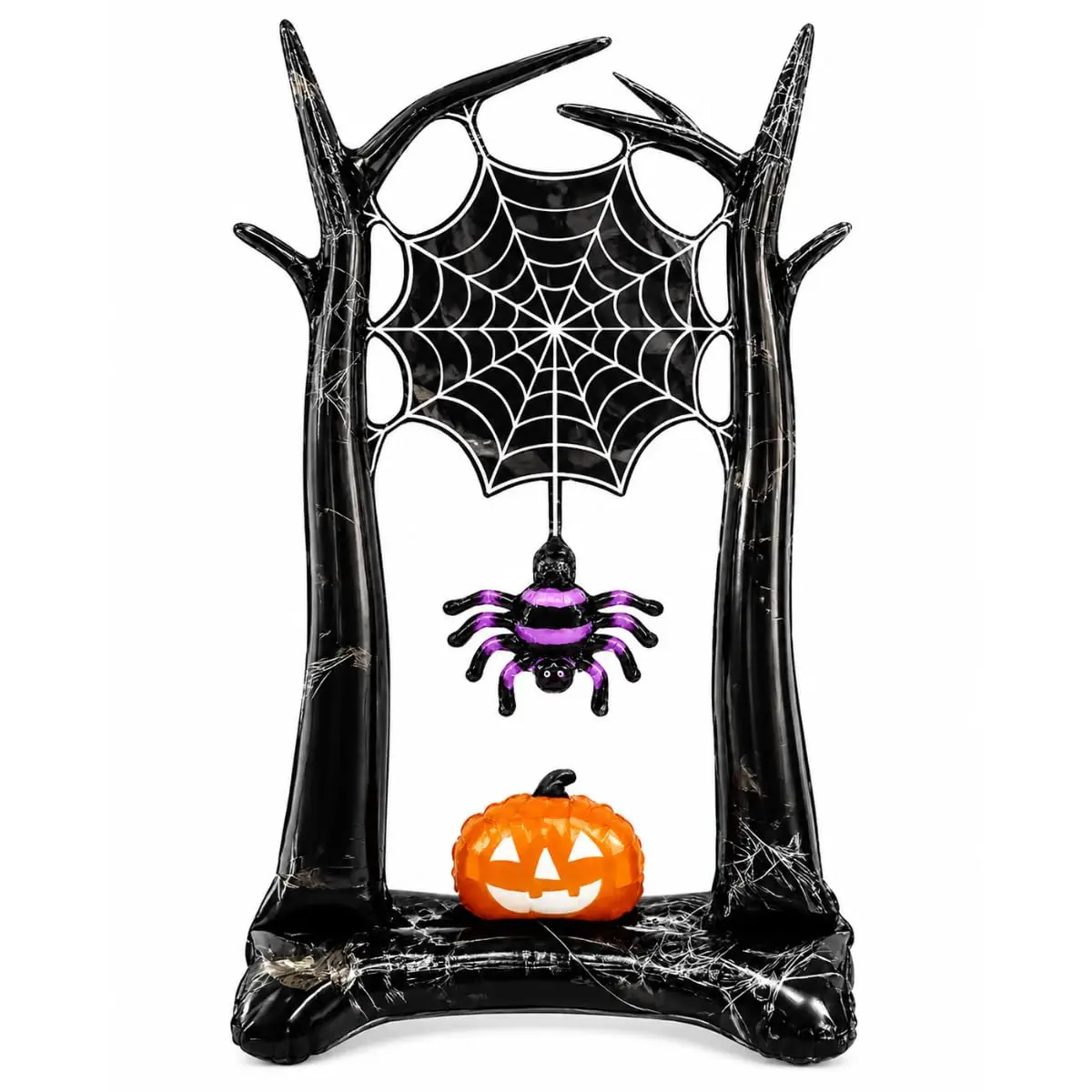 Balão Metalizado Halloween para Decoração de Festa - Modelos 3D e Letreiro (Torre Aranha) - 1