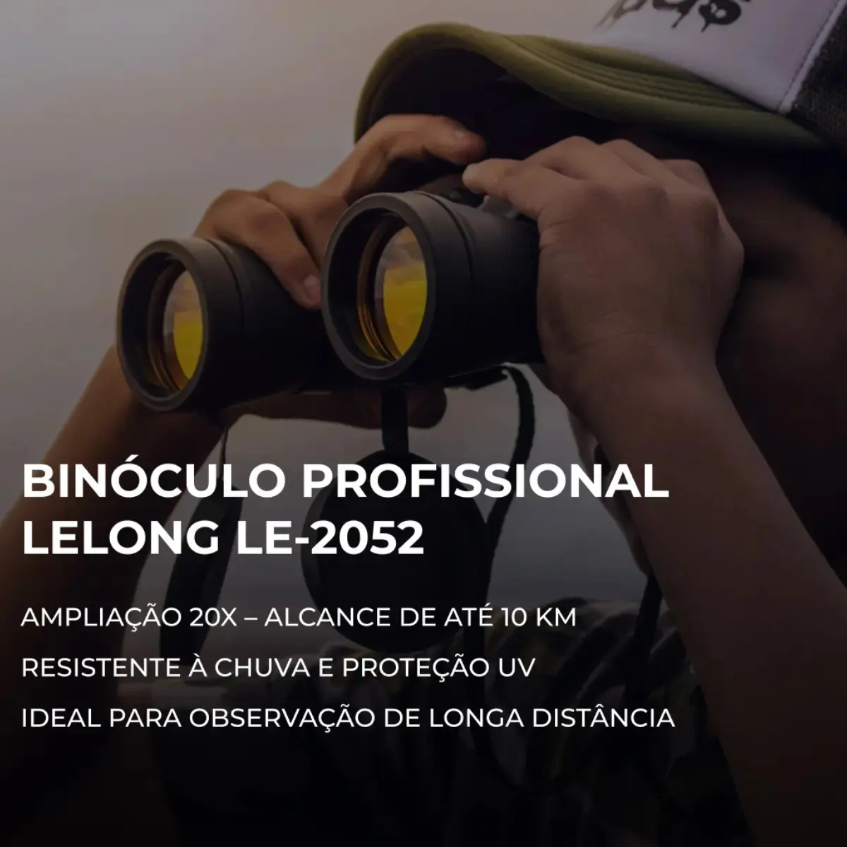 Binóculos Profissional Visão Astronômico Longo Alcance Alta Potência Potente 20x50 Noturno e Diurno Foco Dia Noite Diggicom thumbnail 2