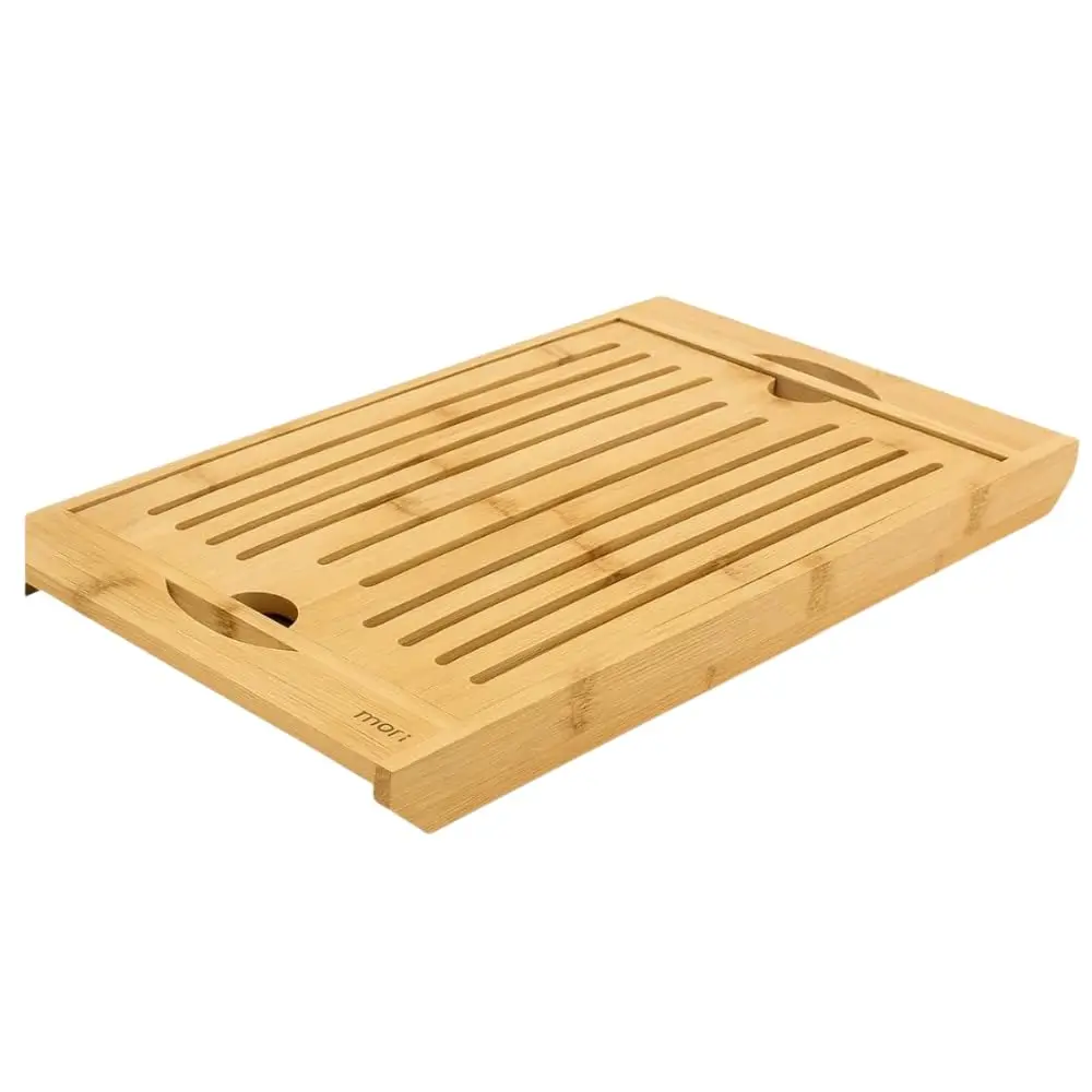 Tábua em Bambu Multiuso Migalheira de Pão Bandeja Suporte Panelas Quentes